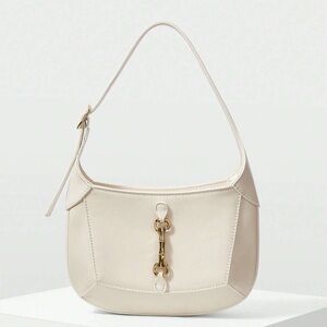 MOTF beige mini shoulder purse